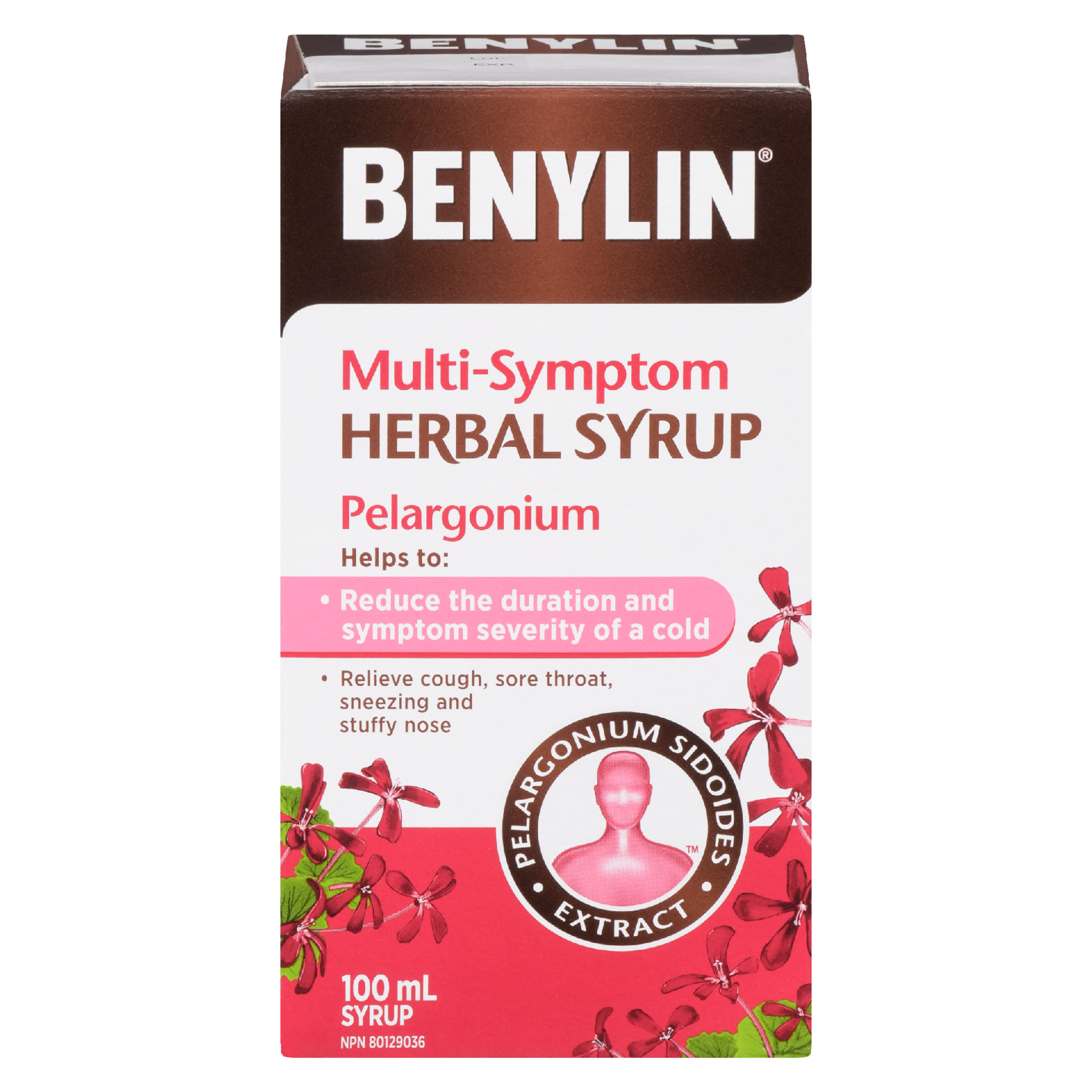 Benylin Multi-Symptom Herbal Syrup Pelargonium 100 ml
