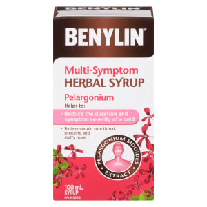 Benylin Multi-Symptom Herbal Syrup Pelargonium 100 ml