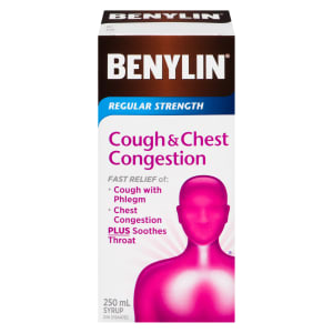 Benylin Syrup Cough & Chest Congestion Regular Strength 250 ml
