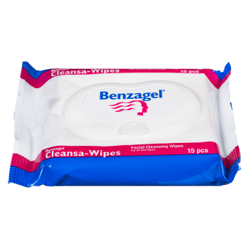 Benzagel Cleansa-Wipes Facial Cleansing Wipes 15 Pcs