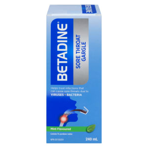 Betadine Sore Throat Gargle Mint Flavoured 240 ml