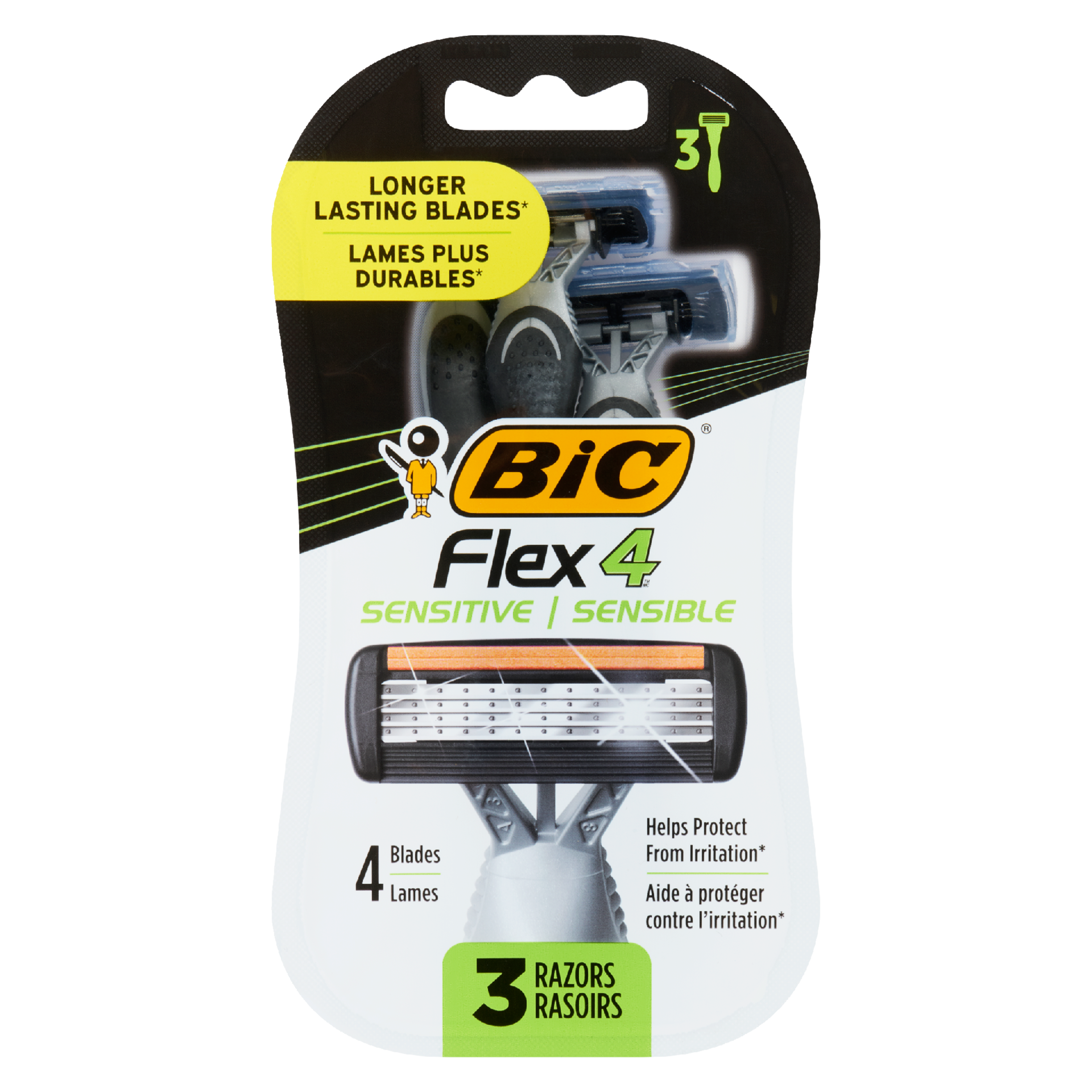 BIC Flex 4 Sensitive 4 Blades 3 Razors