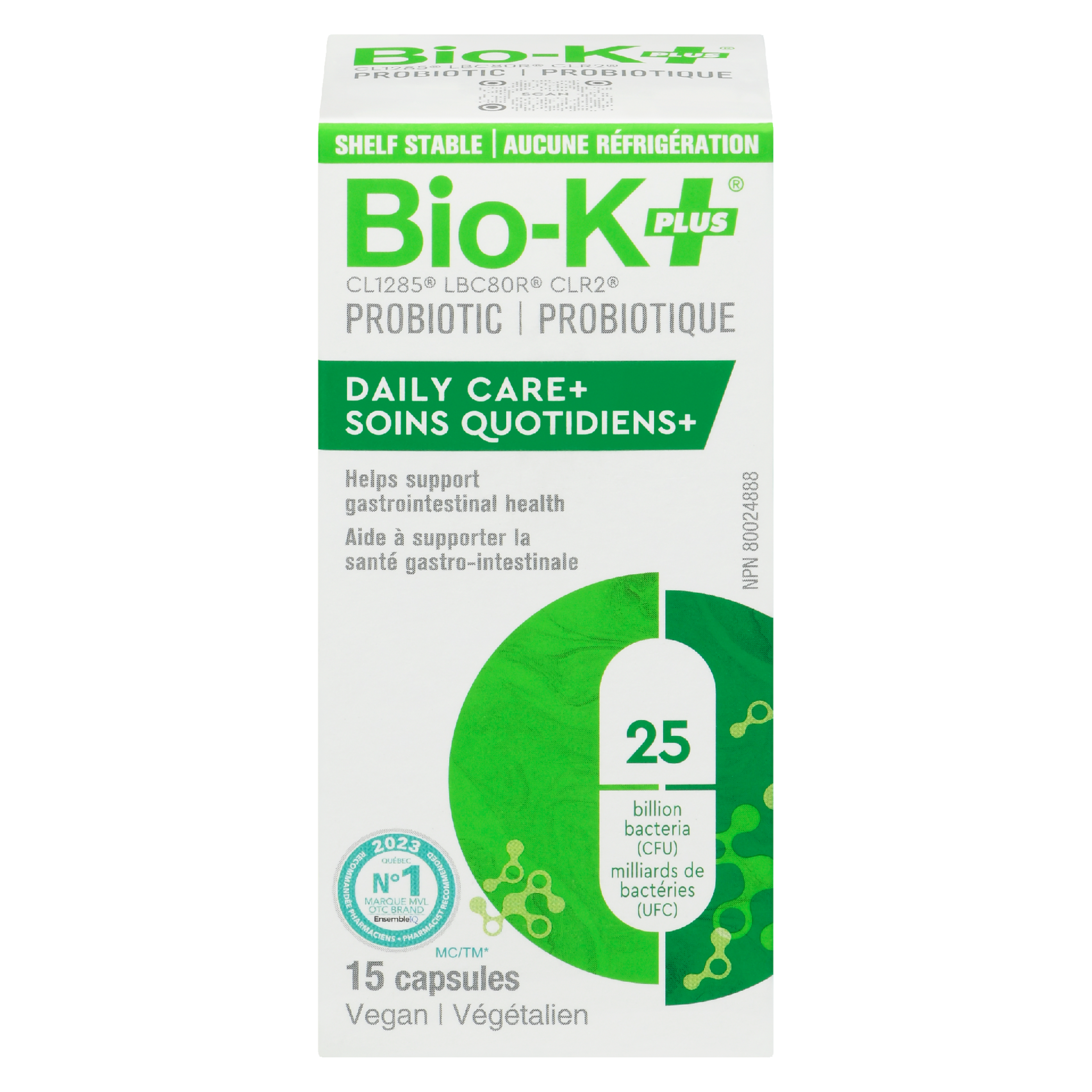 Bio-K+ Probiotic Daily Care+ 15 Capsules