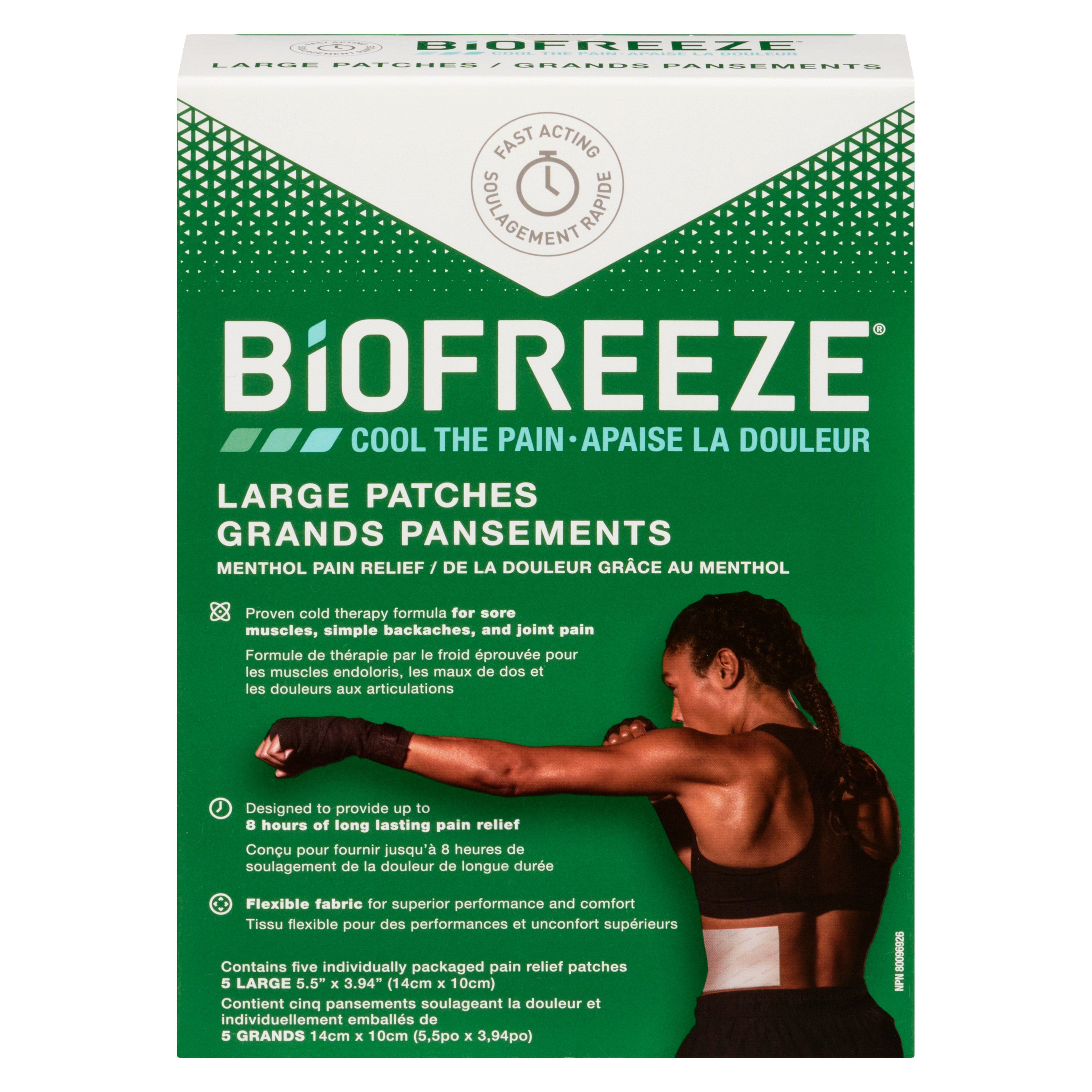 Biofreeze Large Patches Menthol Pain Relief