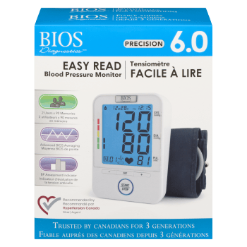 BIOS Diagnostics Easy Read Blood Pressure Monitor Precision 6.0