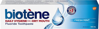 Biotène Fluoride Toothpaste Fresh Mint 100 ml