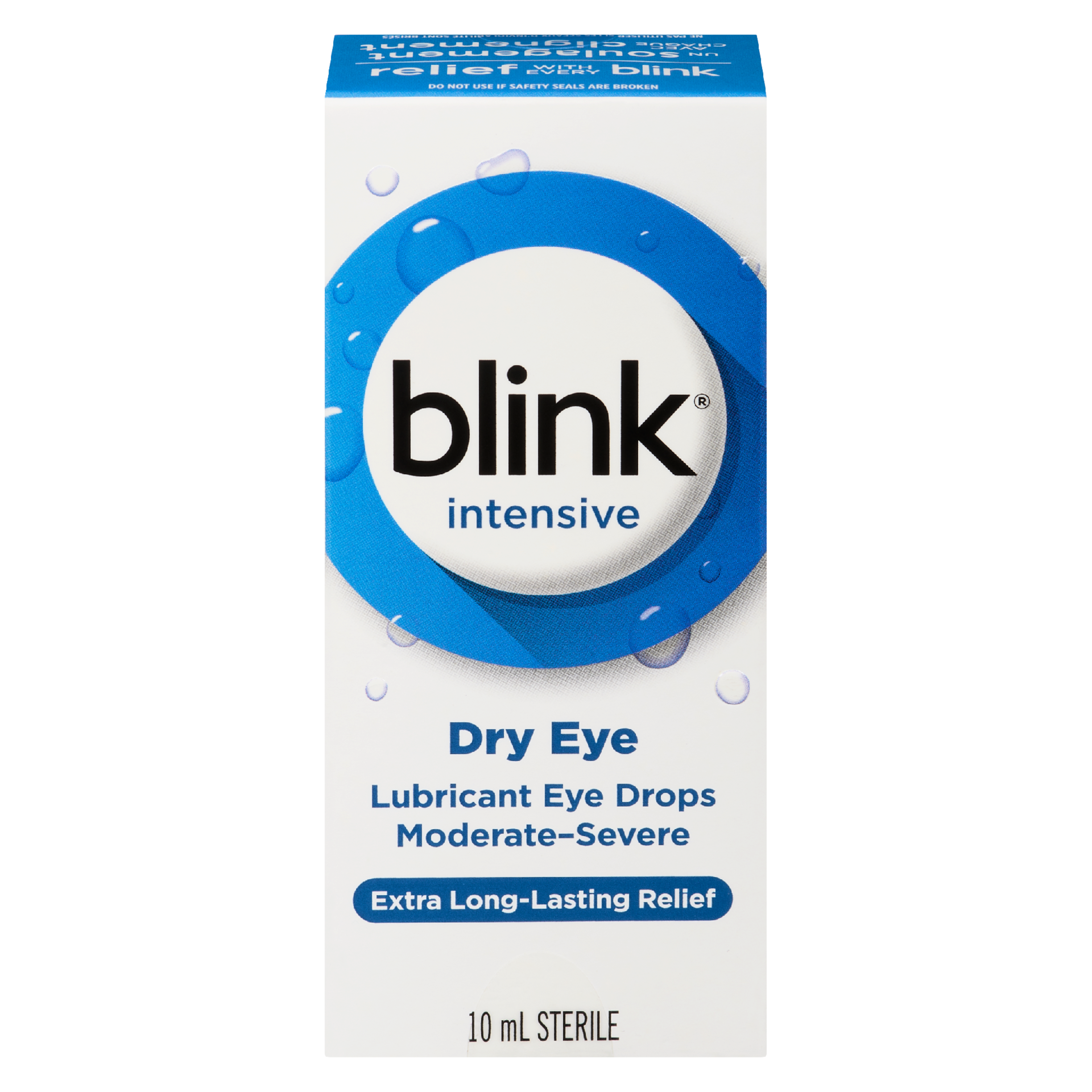 Blink Lubricant Eye Drops Dry Eye Moderate-Severe Sterile 10 ml