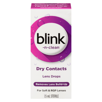 Blink-N-Clean Lens Drops Dry Contacts Sterile 15 ml