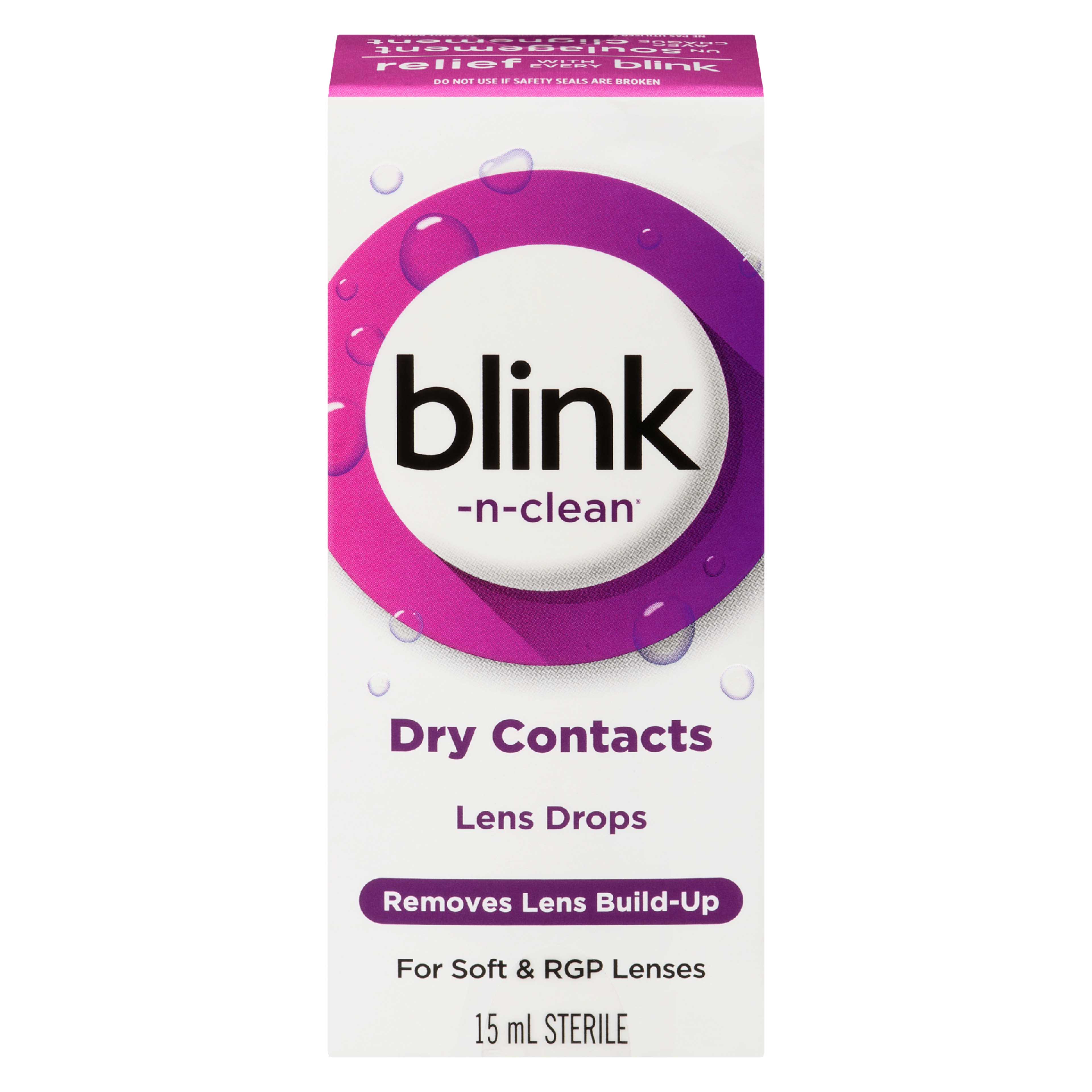 Blink-N-Clean Lens Drops Dry Contacts Sterile 15 ml
