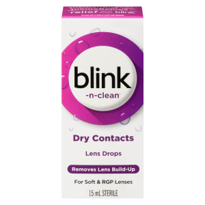 Blink-N-Clean Lens Drops Dry Contacts Sterile 15 ml
