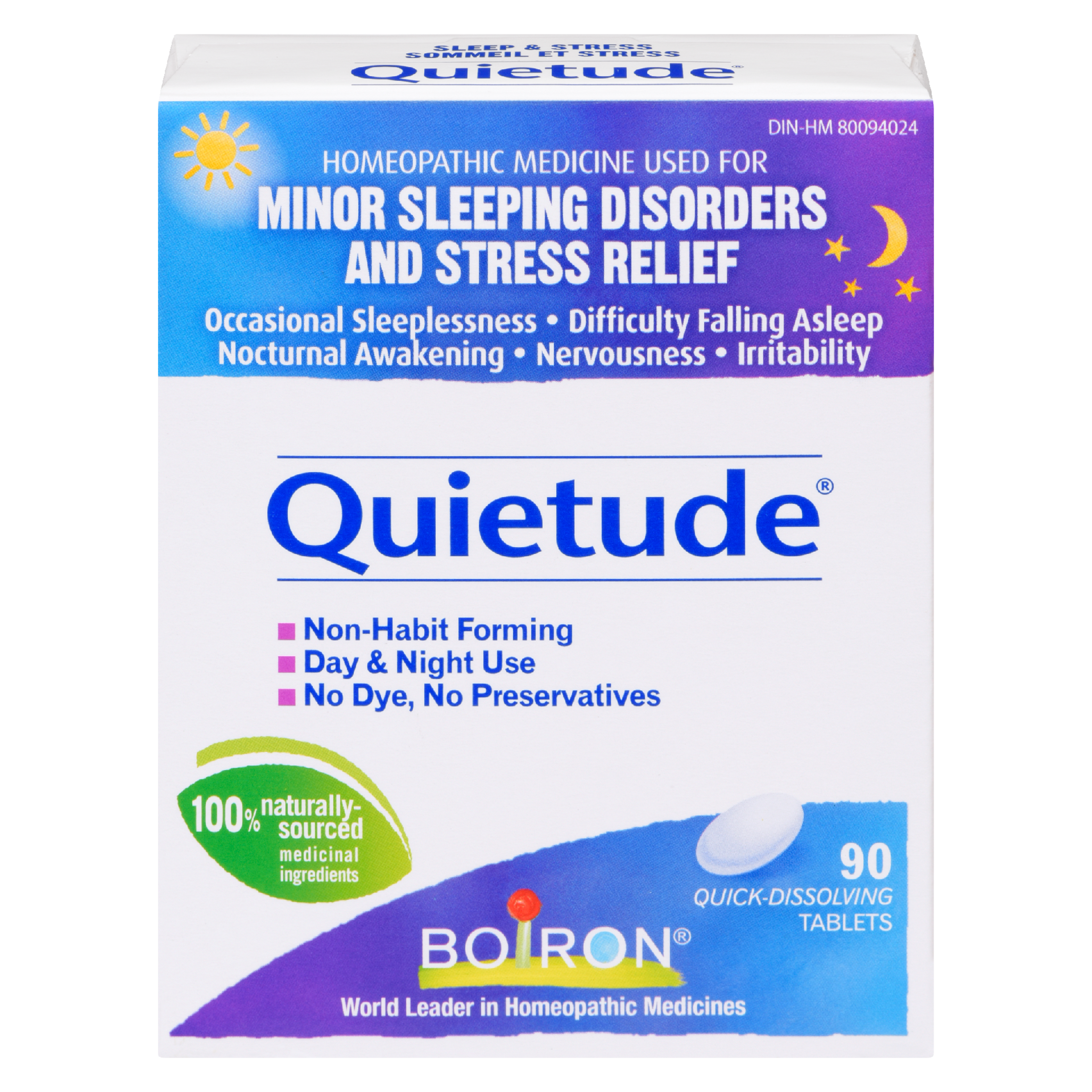 Boiron Quietude Sleep & Stress 90 Quick Dissolving Tablets