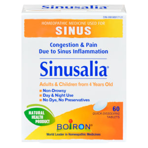 Boiron Sinusalia Sinus Adults & Children from 4 Years Old 60 Quick-Dissolving Tablets