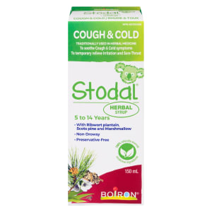 Boiron Stodal Cough & Cold Herbal Syrup 5 to 14 Years 150 ml