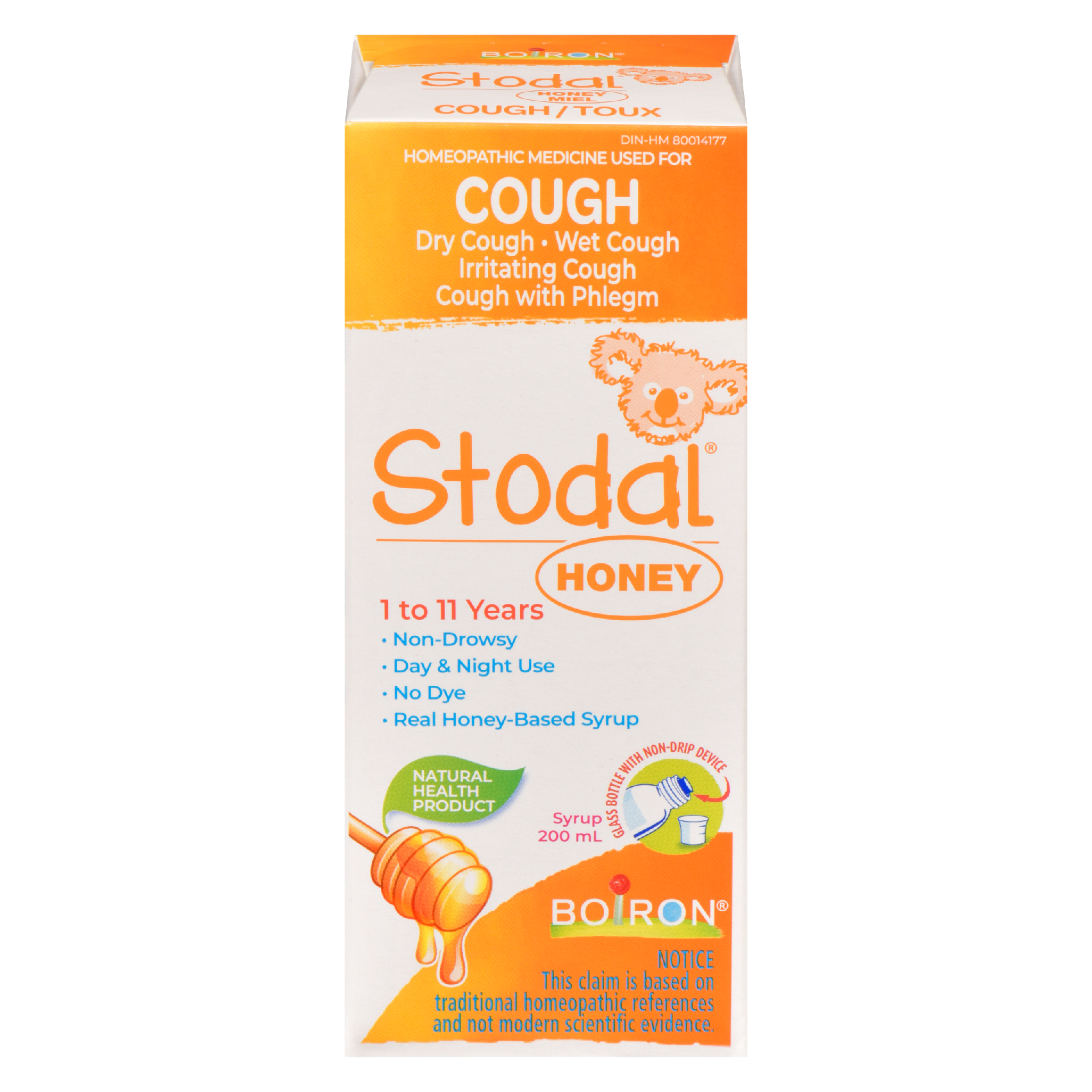 Boiron Stodal Syrup Honey 1 to 11 Years 200 ml