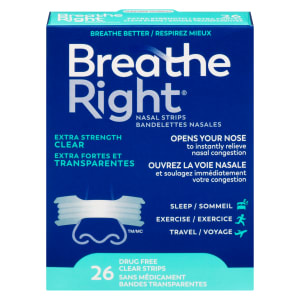 Breathe Right Nasal Strips Extra Strength Clear 26 Clear Strips