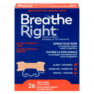 Breathe Right Nasal Strips Extra Strength Tan 26 Tan Strips
