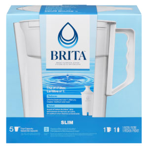 Brita Slim Water Filtration System White 5 Cup Capacity
