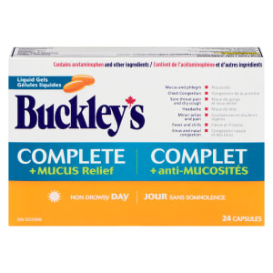Buckley's Complete Liquid Gels + Mucus Relief Day 24 Capsules