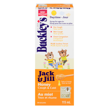Buckley's Jack & Jill Syrup for Ages 6+ Daytime Honey Cough & Cold 115 ml