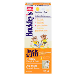 Buckley's Jack & Jill Syrup for Ages 6+ Daytime Honey Cough & Cold 115 ml