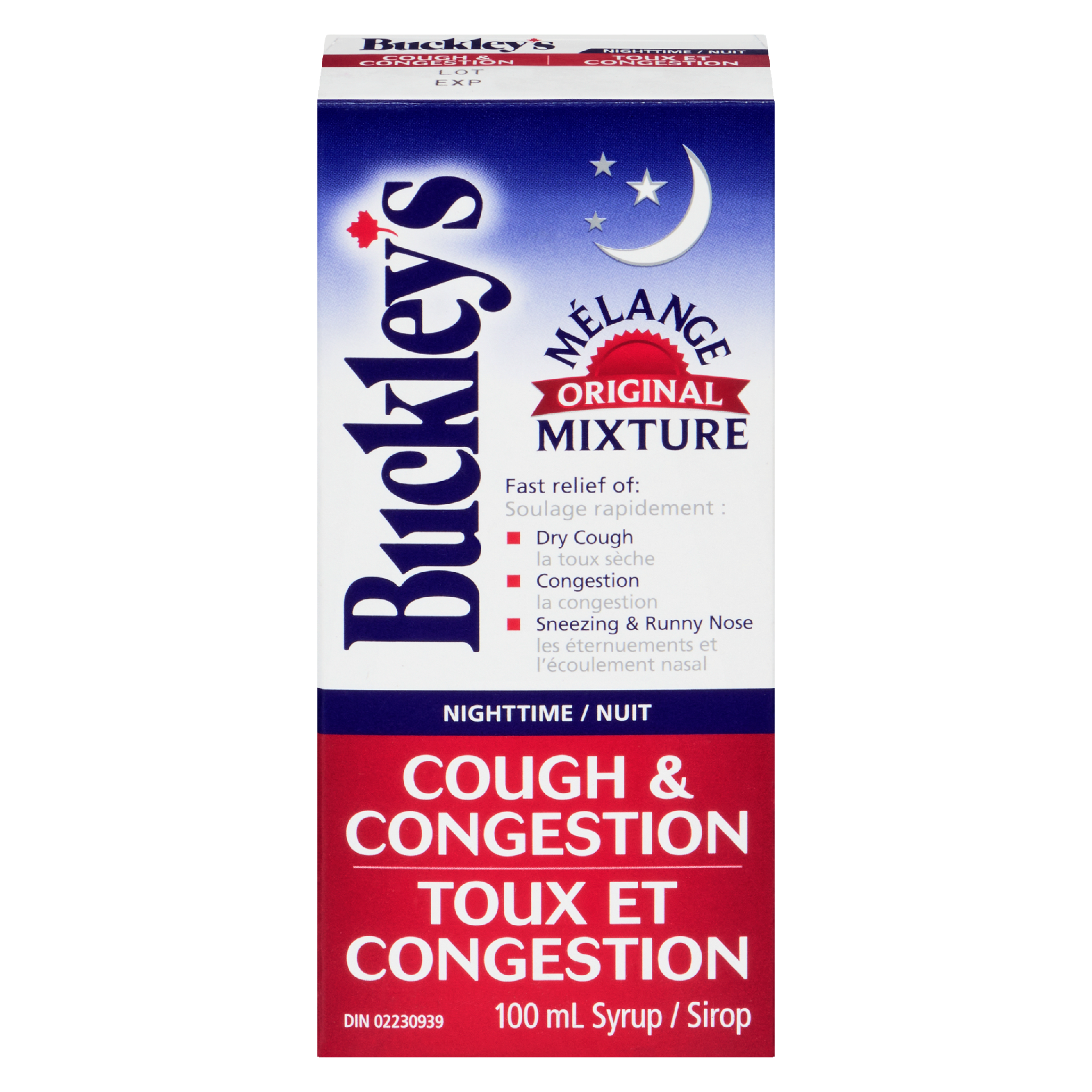 Buckley's Syrup Original Mixture Nighttime Cough & Congestion 100 ml