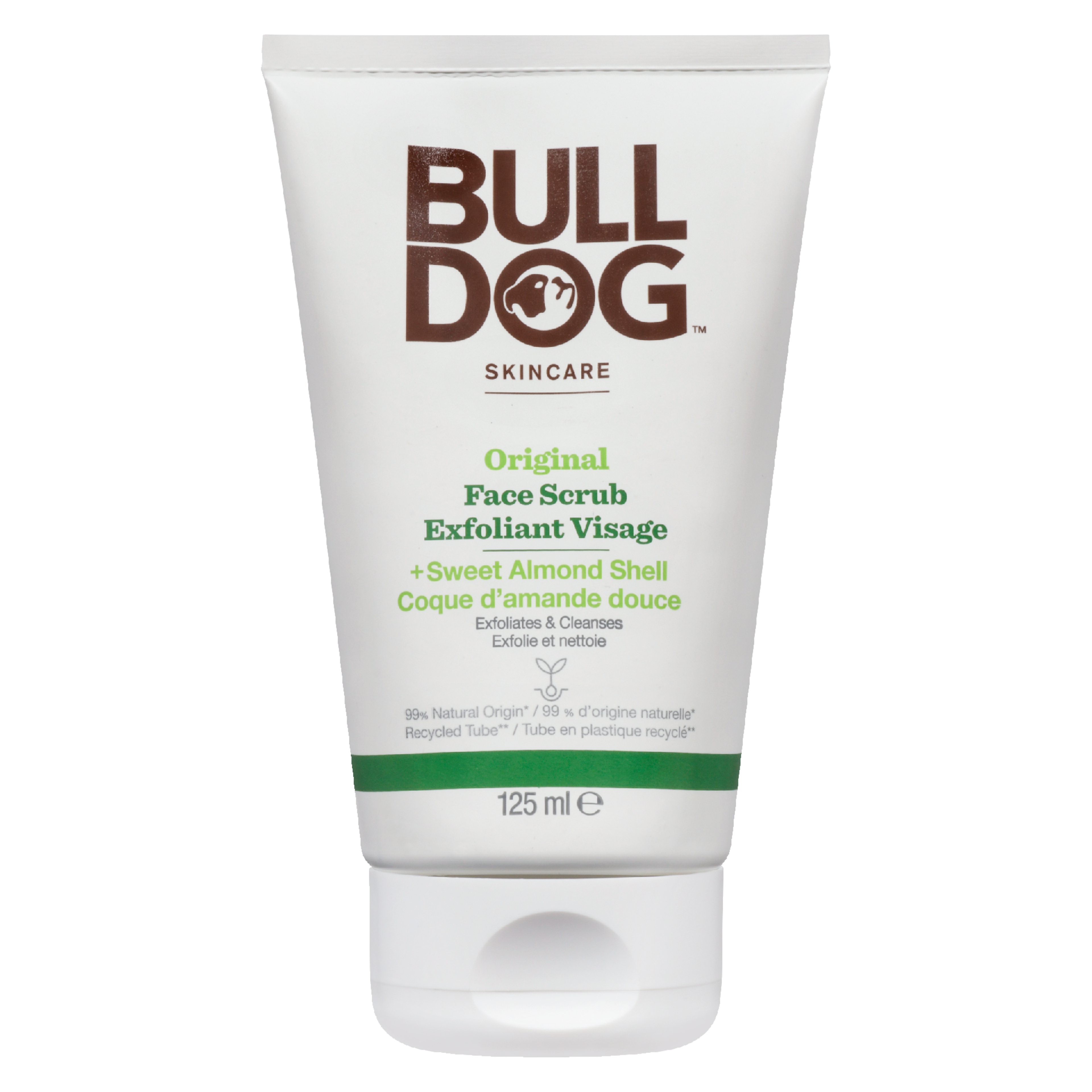 Bulldog Skincare Face Scrub + Sweet Almond Shell Original 125 ml
