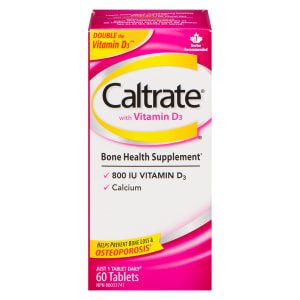 Caltrate Bone Health Supplement with Vitamin D₃ 60 Tablets