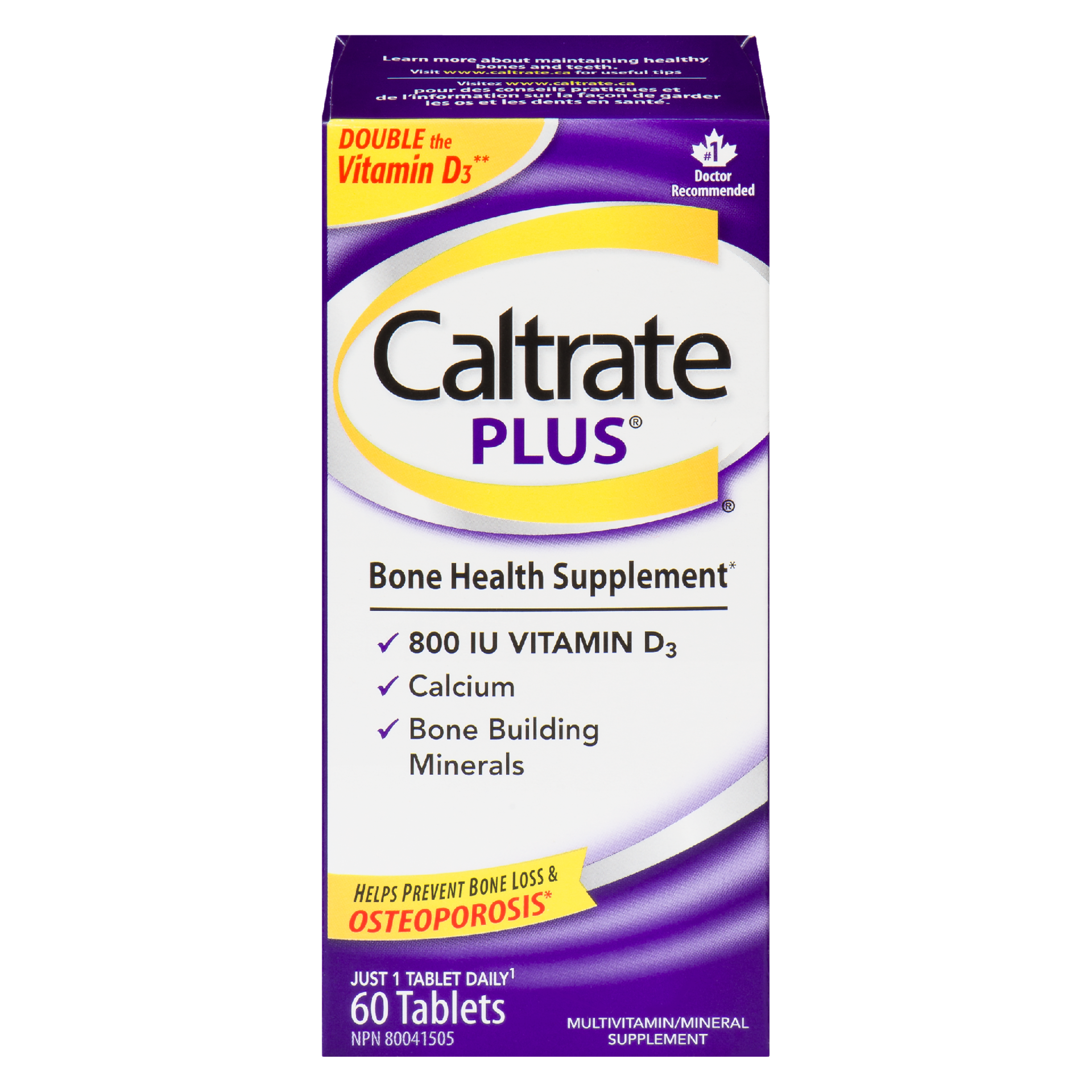 Caltrate Plus Bone Health Supplement 60 Tablets