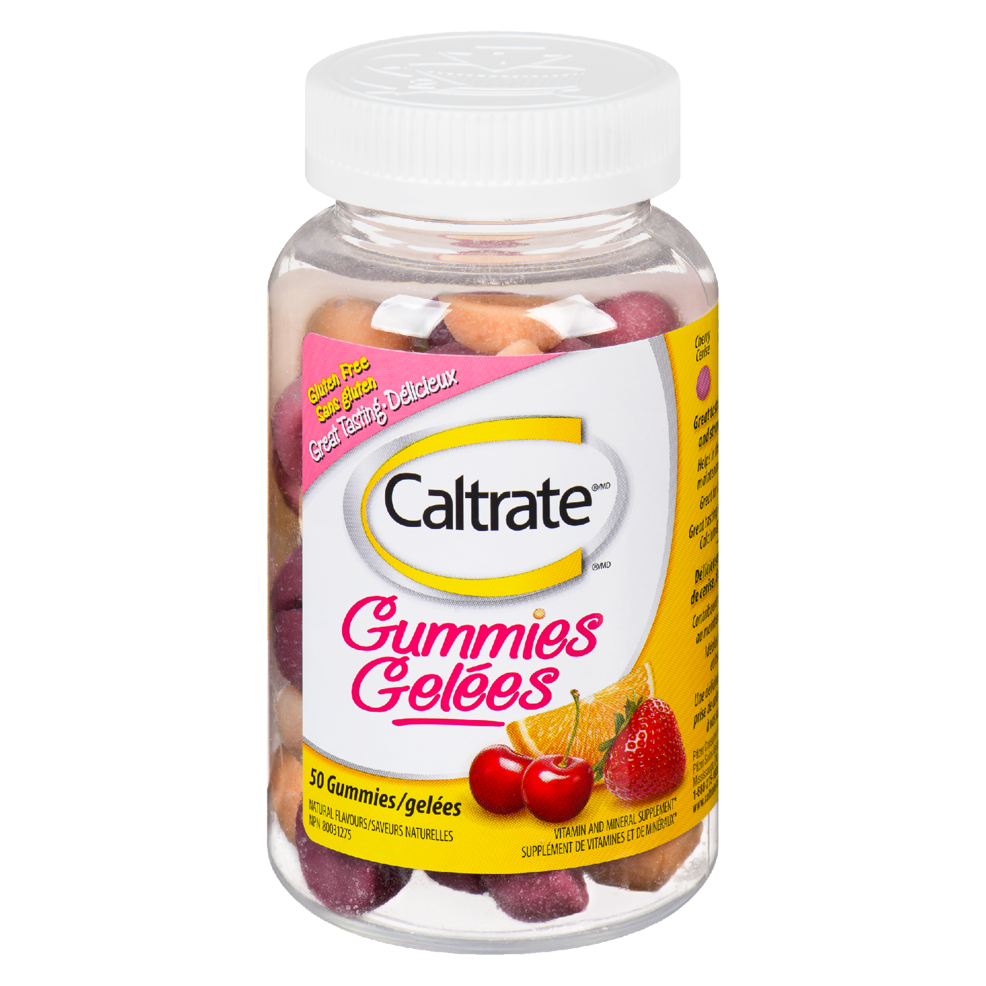 Caltrate Vitamin and Mineral Supplement Gummies 50 Gummies