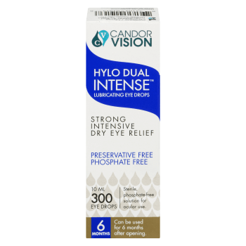 CandorVision Hylo Dual Intense Lubricating Eye Drops 300 Eye Drops 10 ml