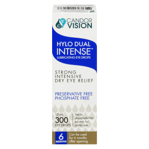 CandorVision Hylo Dual Intense Lubricating Eye Drops 300 Eye Drops 10 ml