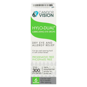 CandorVision Hylo-Dual Lubricating Eye Drops 300 Eye Drops 10 ml