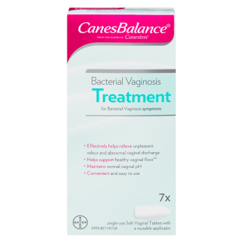 CanesBalance Bacterial Vaginosis Treatment 7 x Single-Use Soft Vaginal Tablets with a Reusable Applicator