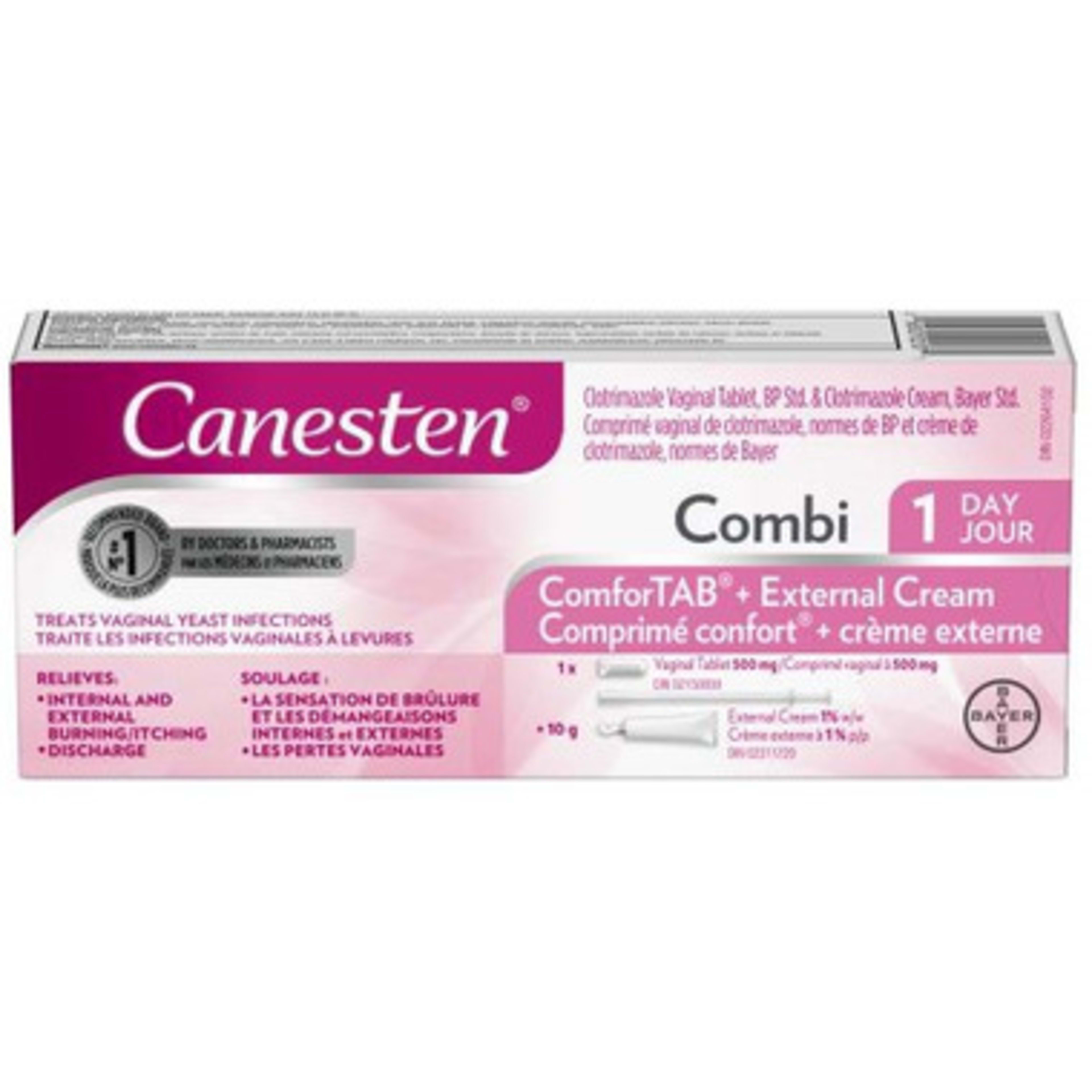 Canesten ComforTAB + External Cream Combi 1 Day