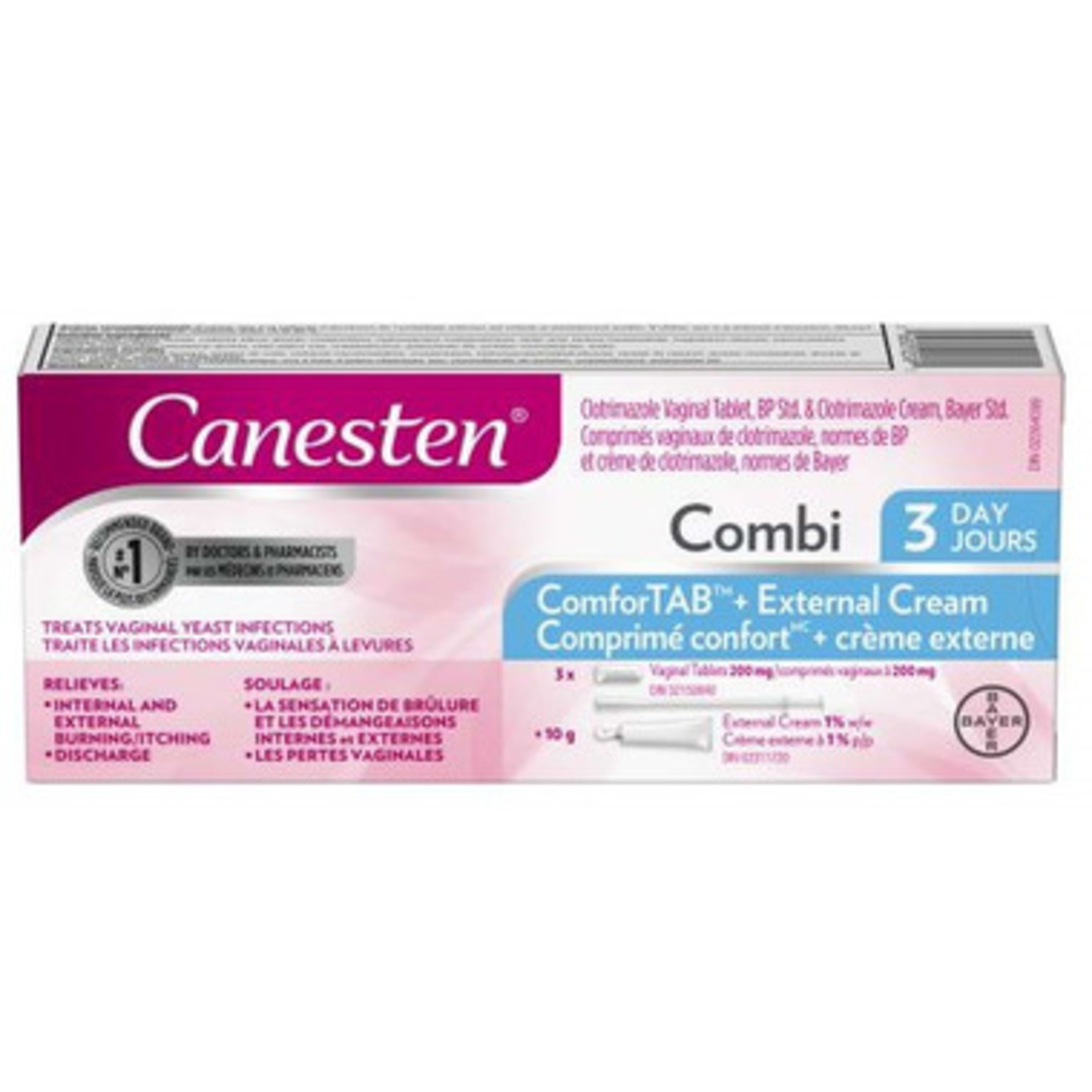 Canesten ComforTAB + External Cream Combi 3 Day