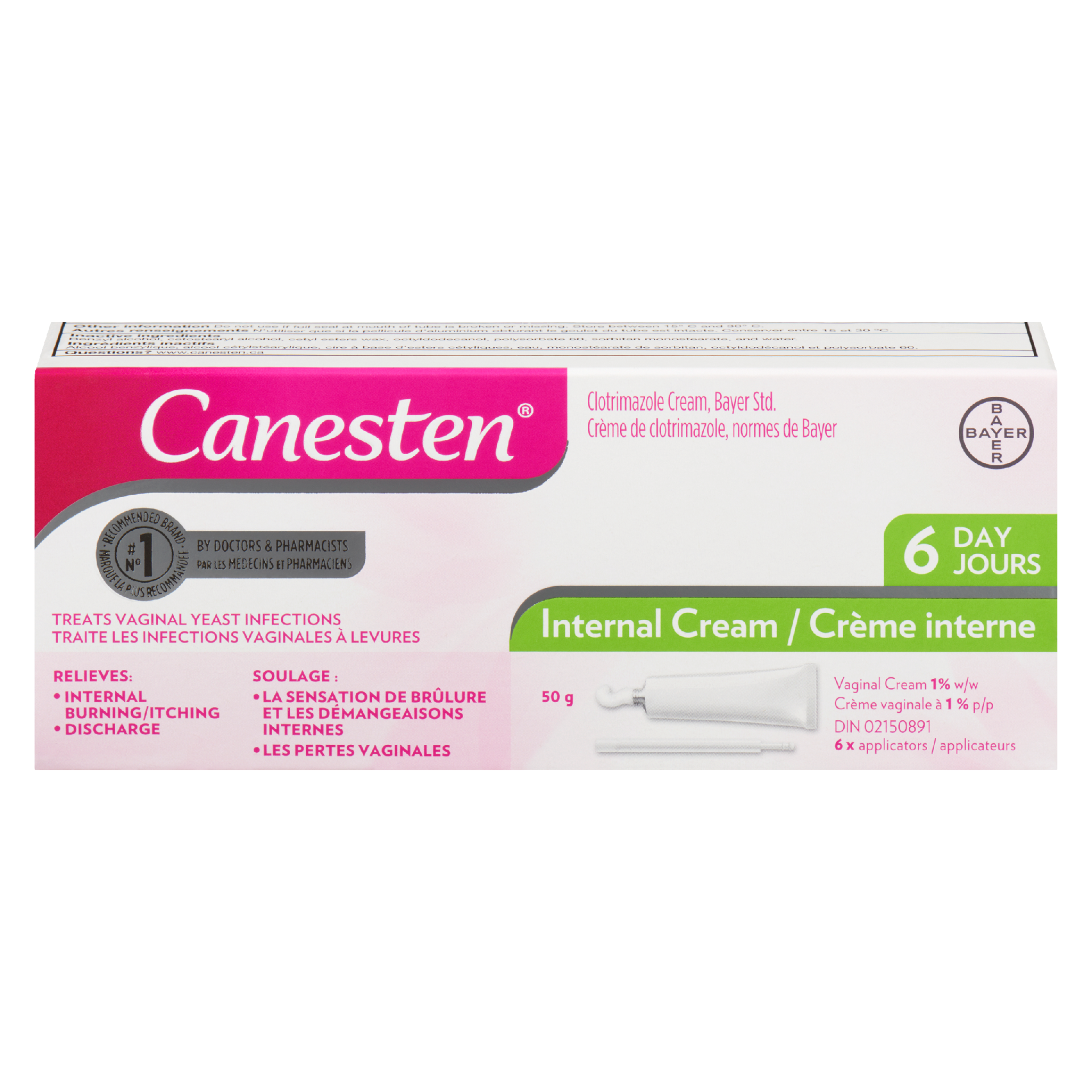Canesten Internal Cream 6 Day 50 g