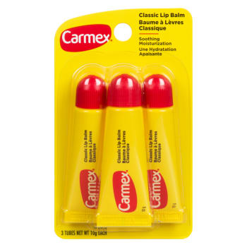 Carmex Classic Lip Balm 3 Tubes x 10 g