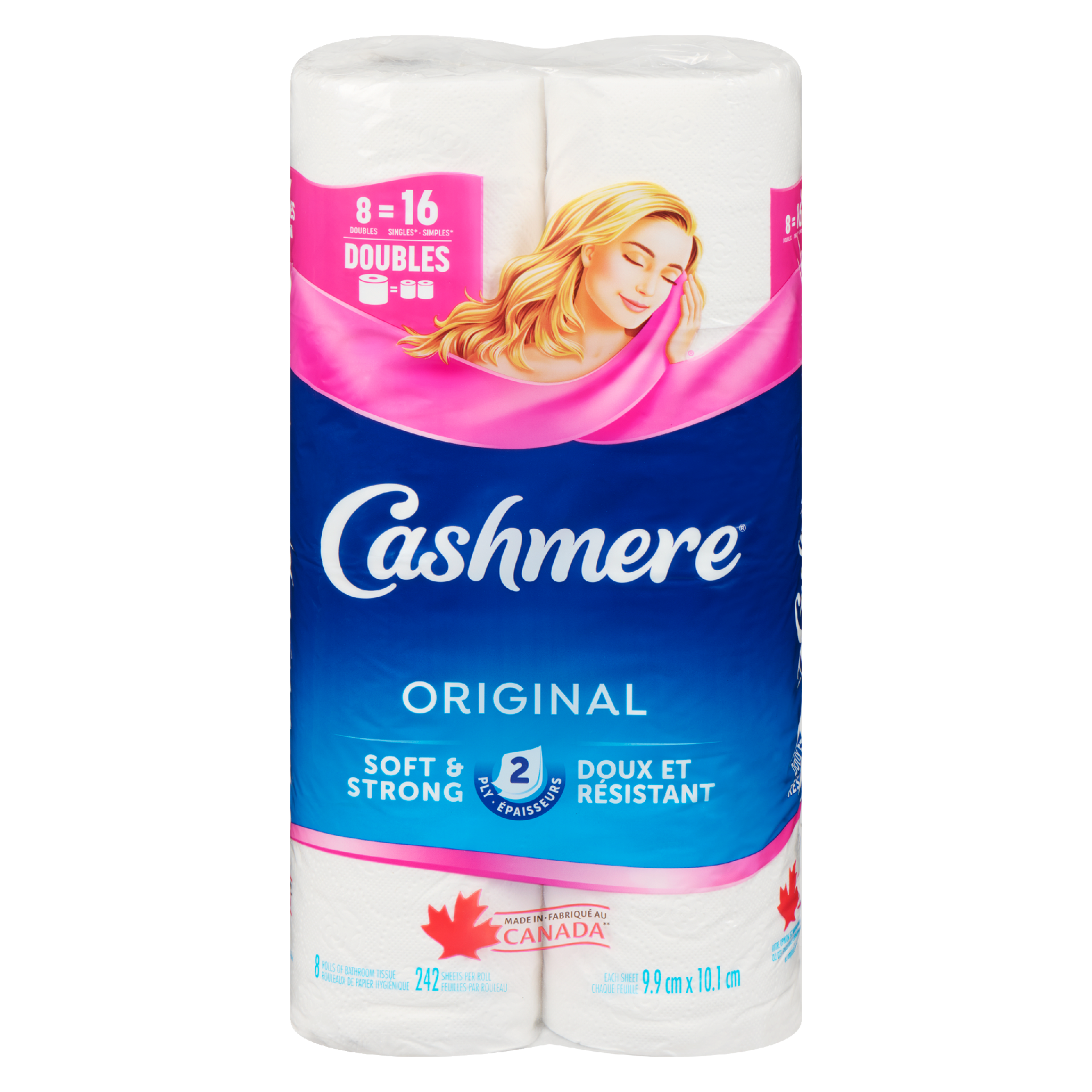 Cashmere Original 2 Ply 8 Rolls of Bathroom Tissue