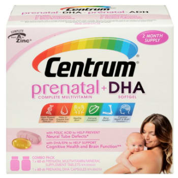 Centrum Complete Prenatal Multivitamin and DHA 2 x 60 Count