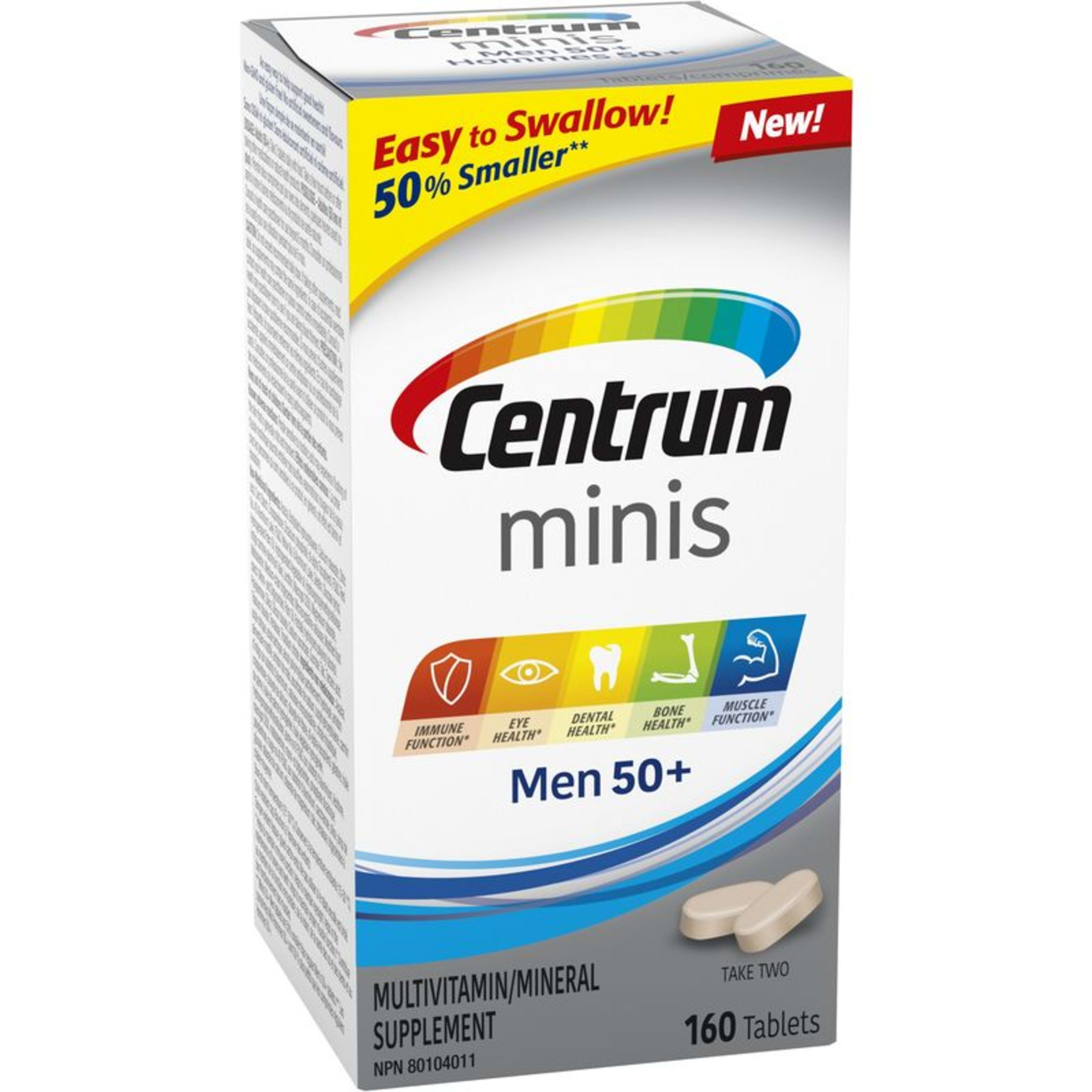 Centrum Multivitamin & Multimineral Supplement Men 50+ 160 Tablets