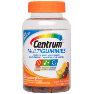 Centrum Multigummies Multivitamin/Multimineral Supplement Adult Cherry, Berry and Orange 150 Gummies