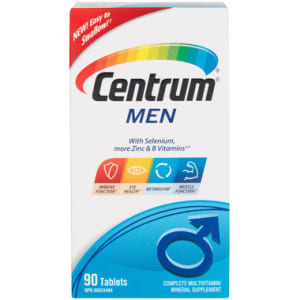 Centrum Complete Multivitamin & Multimineral Supplement Men 90 Tablets