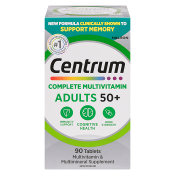 Centrum Multivitamin & Multimineral Supplement Complete Multivitamin Adults 50+ 90 Tablets
