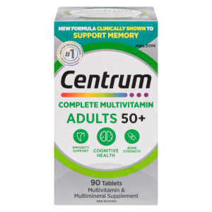 Centrum Multivitamin & Multimineral Supplement Complete Multivitamin Adults 50+ 90 Tablets
