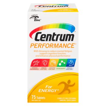 Centrum Performance Complete Multivitamin/Mineral Supplement 75 Tablets