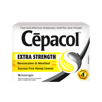 Cepacol Extra Strength Sucrose Free Honey & Lemon (16 Lozenges)