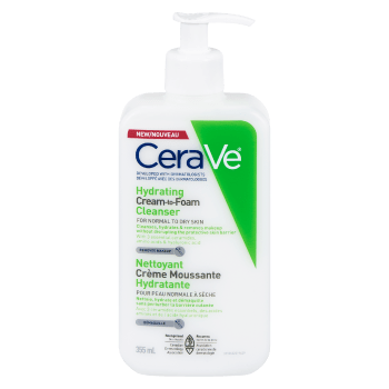 CeraVe Hydrating Cream-to-Foam Cleanser for Normal to Dry Skin 355 ml