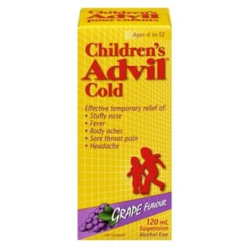 Children's Advil Cold Suspension Grape Flavour 120mL