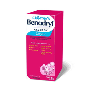 Childrens Benadryl Allergy Liquid Bubble Gum Flavour 250 mL