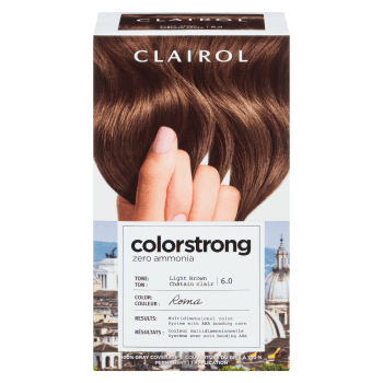 Clairol ColorStrong 100% Gray Coverage Light Brown 6.0 Roma